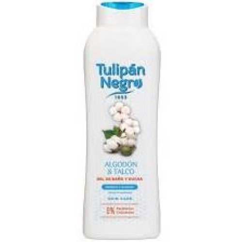 TULIPAN NEGRO GEL 650ML.ALGODON Y TALCO c/12 GEL DE BAÑO